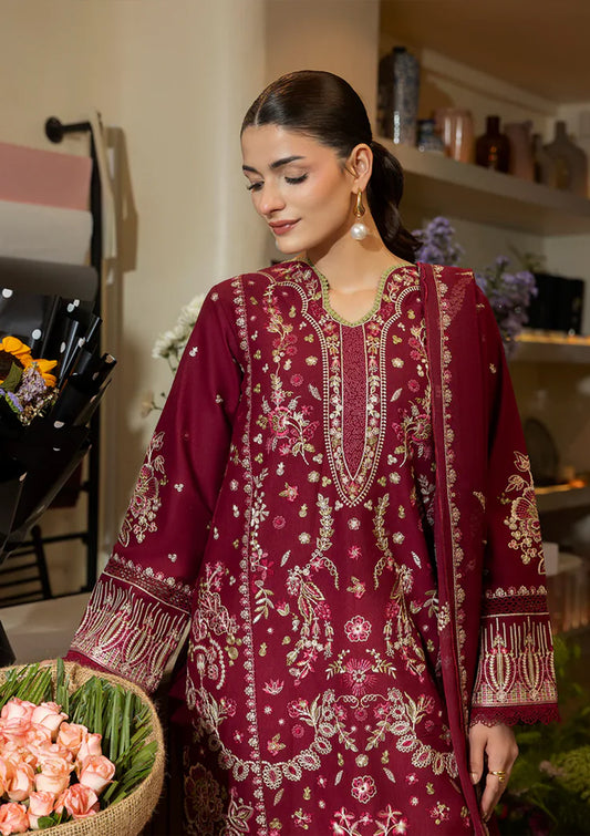 Calin - Stitched 3 Piece Embroidered Lawn