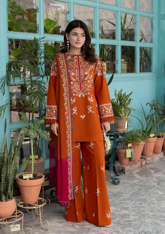 Miel - Stitched 3 Piece Embroidered Lawn