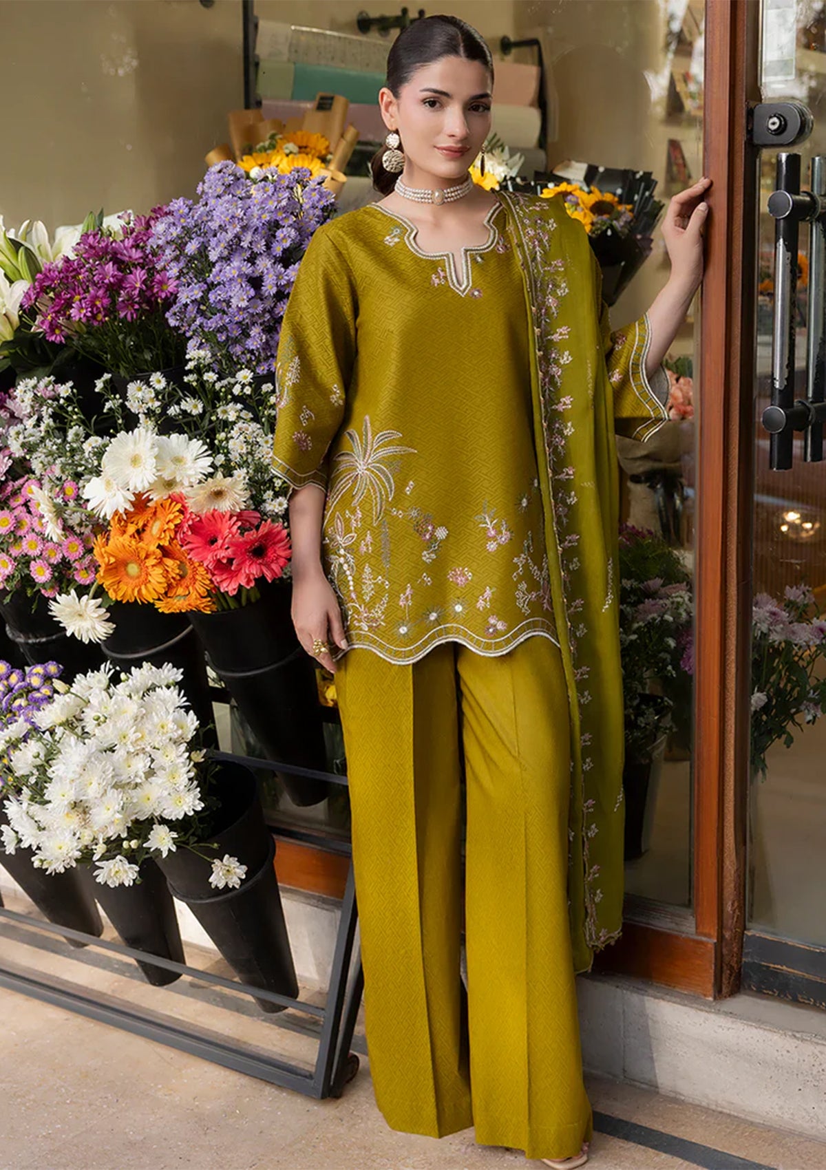Lueur - Stitched 3 Piece Embroidered Lawn