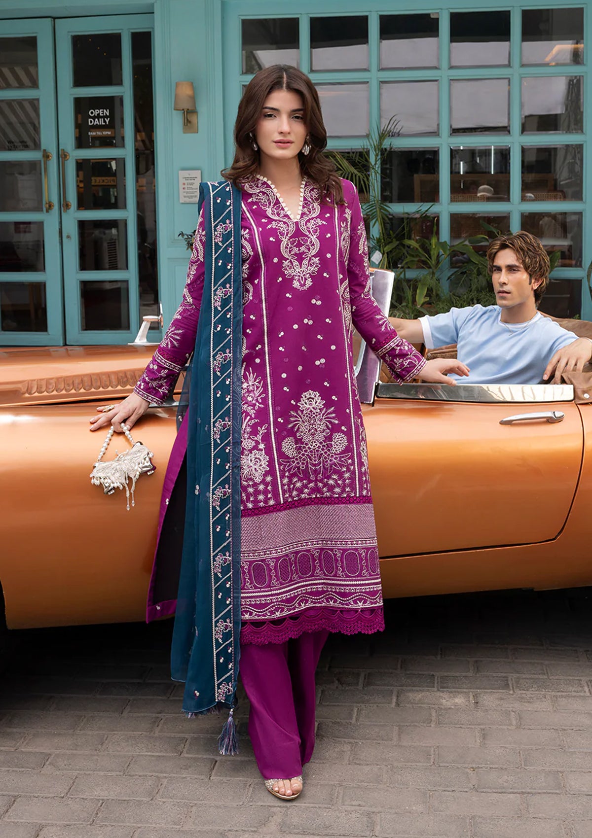 Amour - Stitched 3 Piece Embroidered Lawn