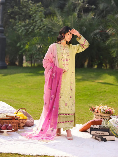MLL-07 APPLE BLOSSOM Unstitched 3 Piece Luxury Lawn