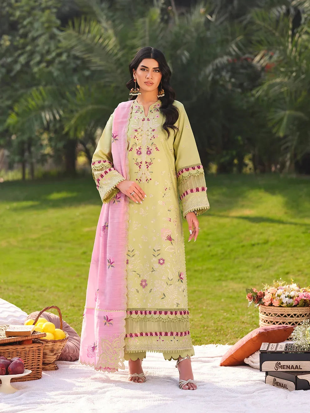 MLL-07 APPLE BLOSSOM Unstitched 3 Piece Luxury Lawn
