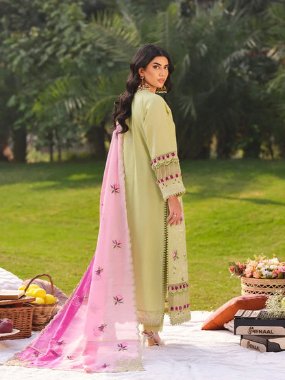 MLL-07 APPLE BLOSSOM Unstitched 3 Piece Luxury Lawn