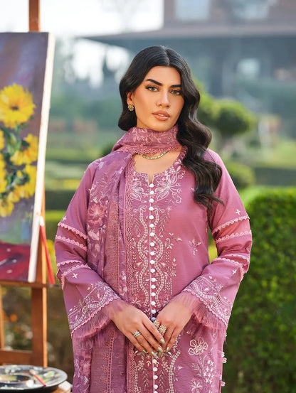 MLL-05 DUSKY ROSE WHISPER Unstitched 3 Piece Luxury Lawn