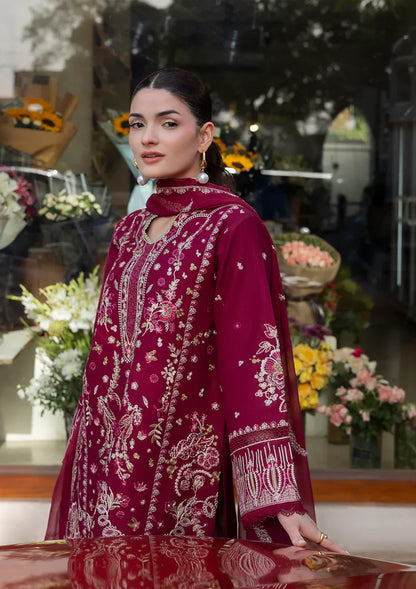 Calin - Stitched 3 Piece Embroidered Lawn