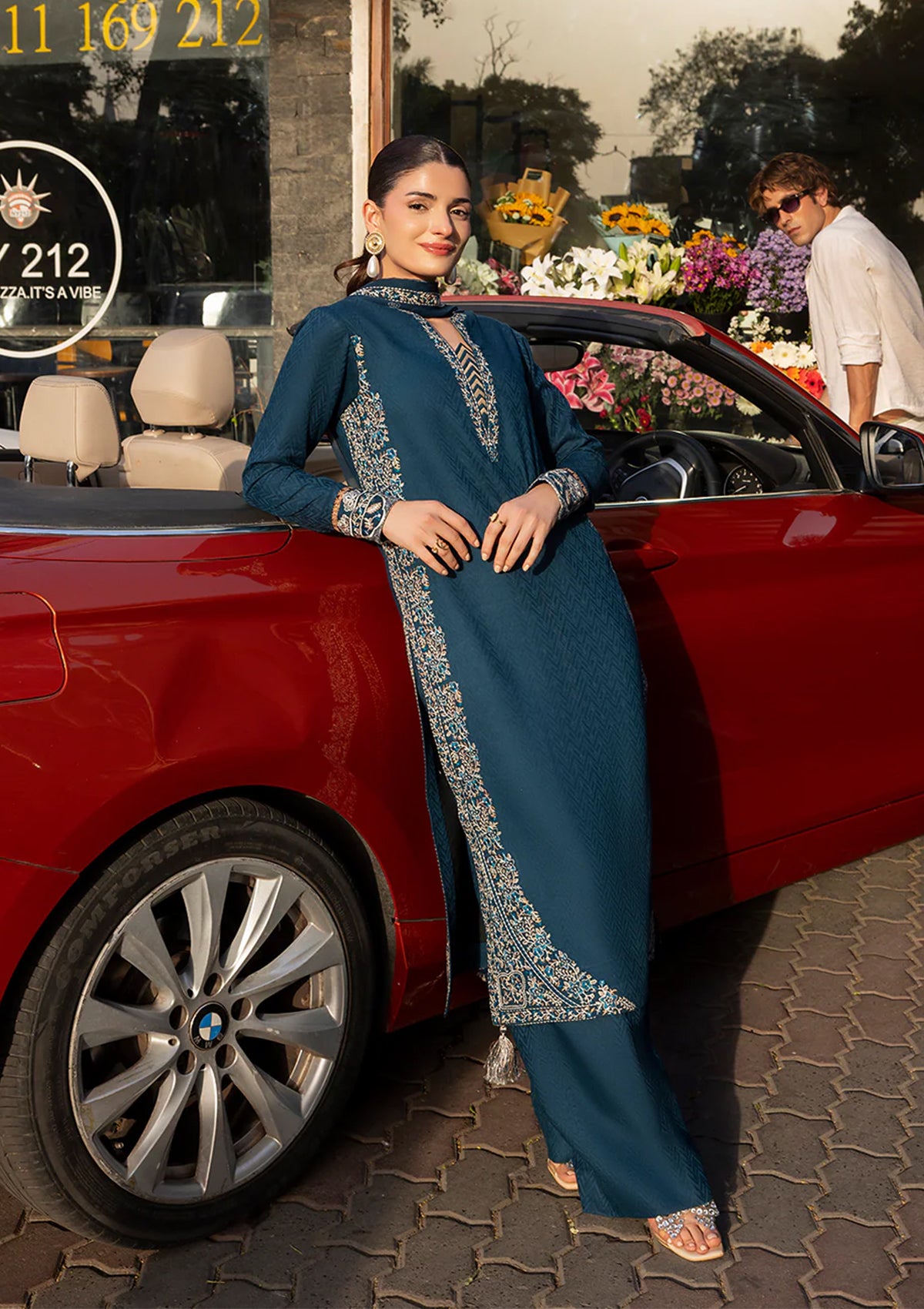 Coeur - Stitched 3 Piece Embroidered Lawn