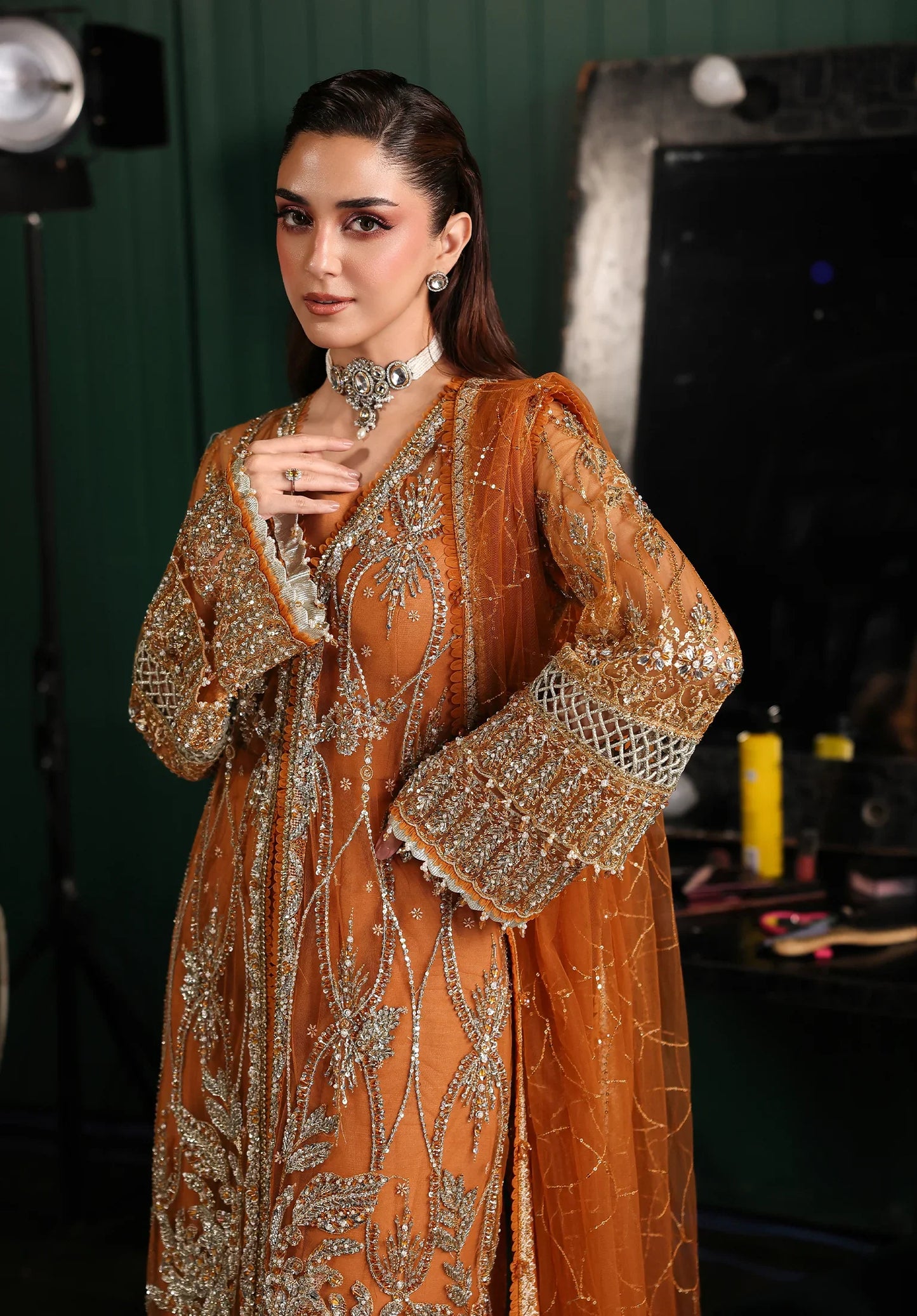 SAFFRON wearing this beautiful dress FROM STARDOM - FORMAL HANDWORK '25
