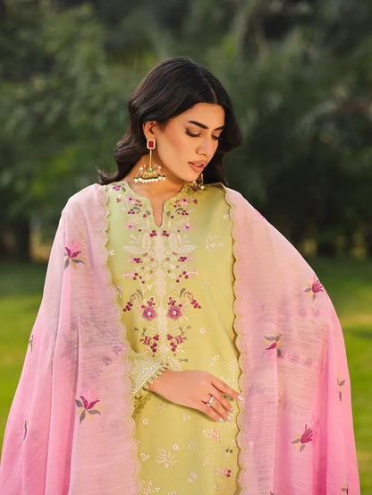 MLL-07 APPLE BLOSSOM Unstitched 3 Piece Luxury Lawn