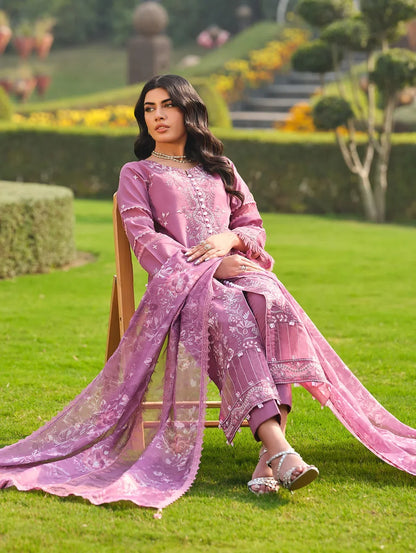 MLL-05 DUSKY ROSE WHISPER Unstitched 3 Piece Luxury Lawn