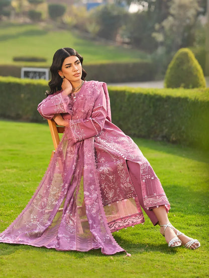 MLL-05 DUSKY ROSE WHISPER Unstitched 3 Piece Luxury Lawn