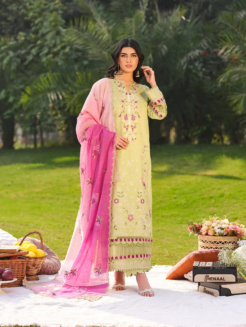 MLL-07 APPLE BLOSSOM Unstitched 3 Piece Luxury Lawn