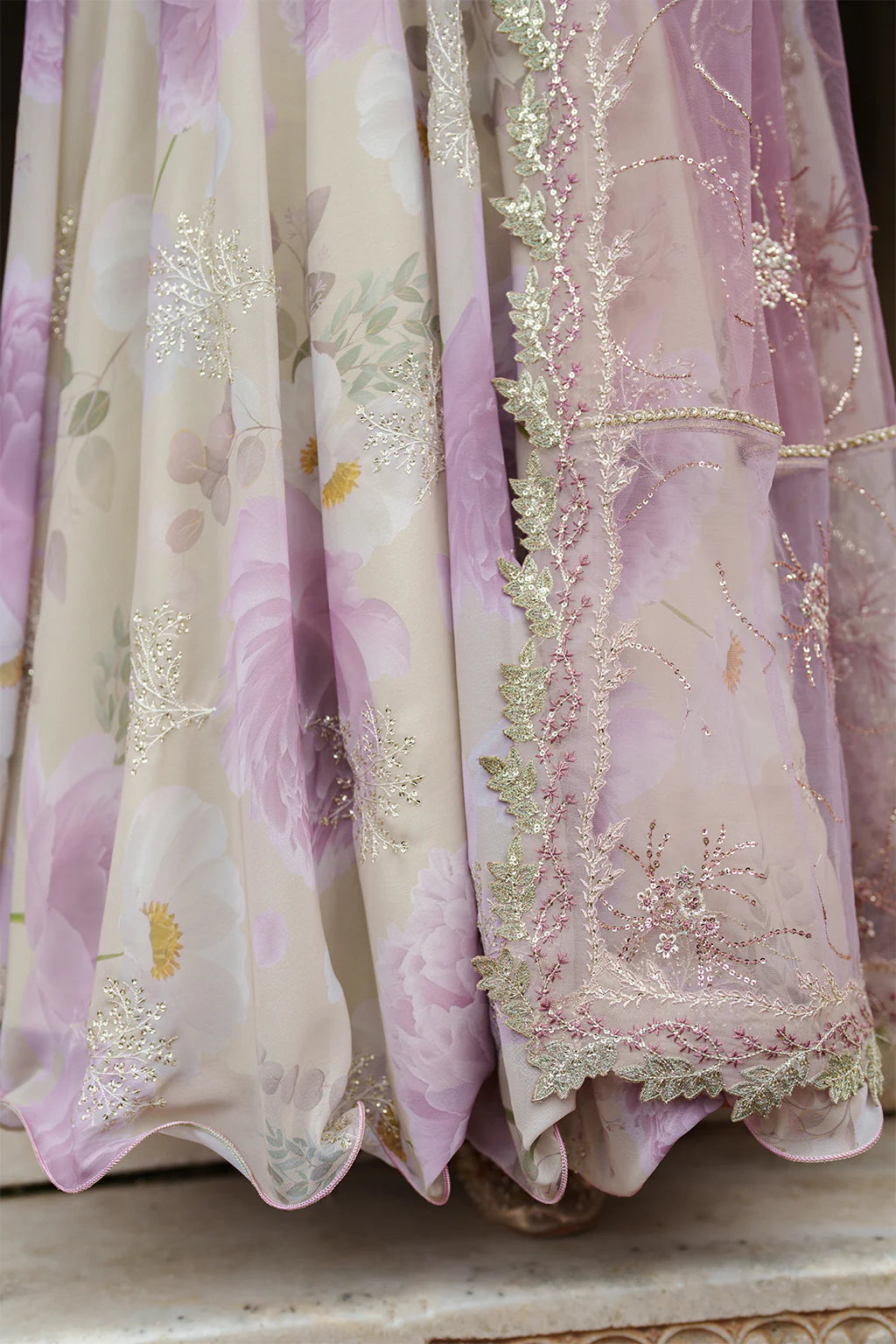 EMBROIDERED CHIFFON